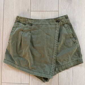 Free People Olive Green Skort